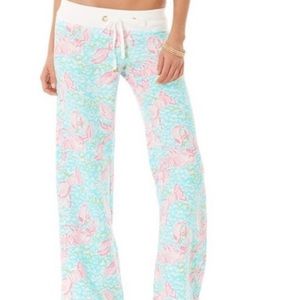 Little lobster linen pants